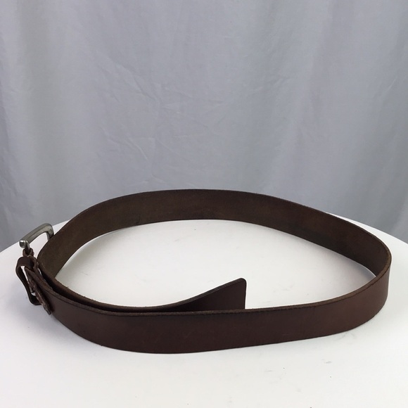 Timberland Men’s Genuine Leather Brown Belt Size 40 - Picture 3 of 7